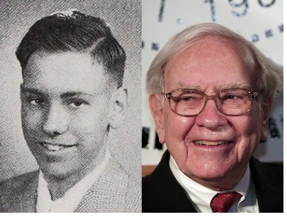 Warren Buffett : Then and Now (http://www.businessinsider.com/warren-buffetts-4-i (Woodrow Wilson High School; Bill Pugliano/Getty))